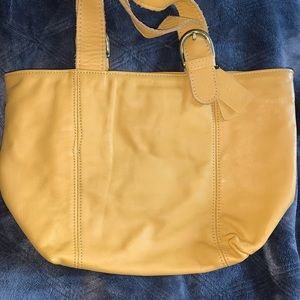Mustard Yellow Coach Small Tote